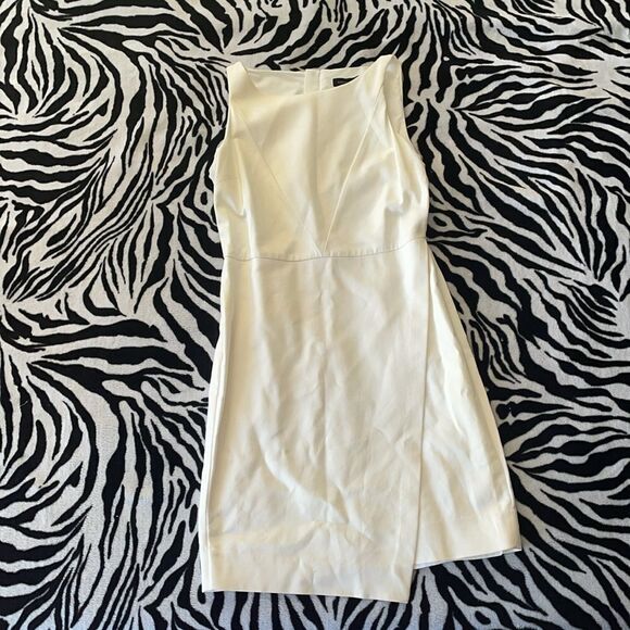 Banana republic white envelope mini asymmetrical mini dress sleeveless size 4 - Picture 1 of 10